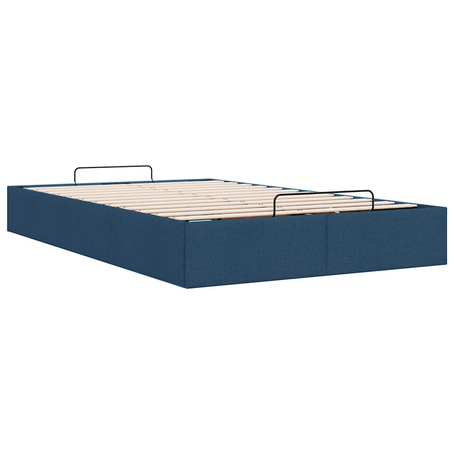 Bedframe zonder matras 120x200 cm stof blauw