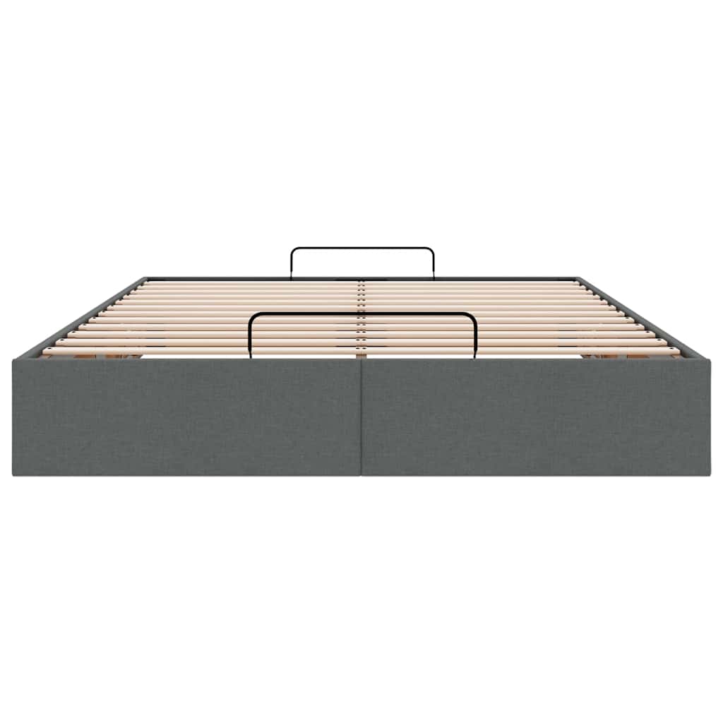 Bedframe zonder matras 140x190 cm stof donkergrijs
