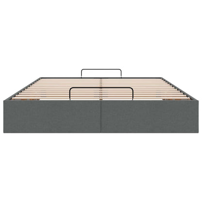 Bedframe zonder matras 140x190 cm stof donkergrijs