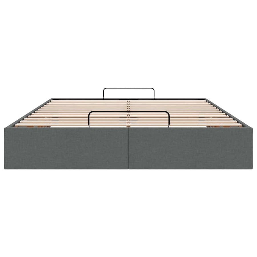 Bedframe zonder matras 140x190 cm stof donkergrijs