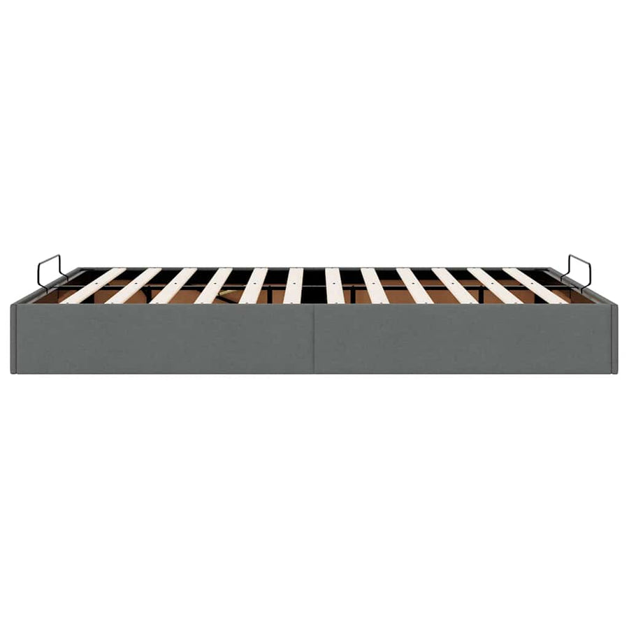Bedframe zonder matras 140x190 cm stof donkergrijs