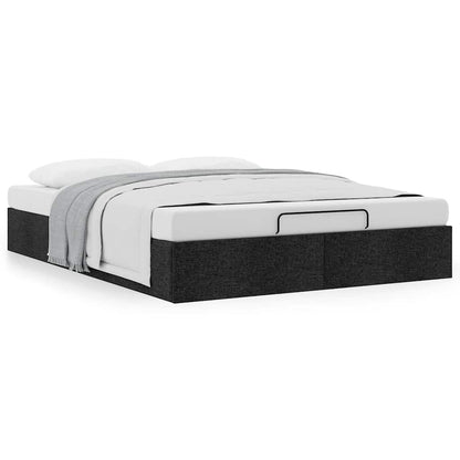 Bedframe zonder matras 140x190 cm stof zwart