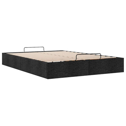Bedframe zonder matras 140x190 cm stof zwart