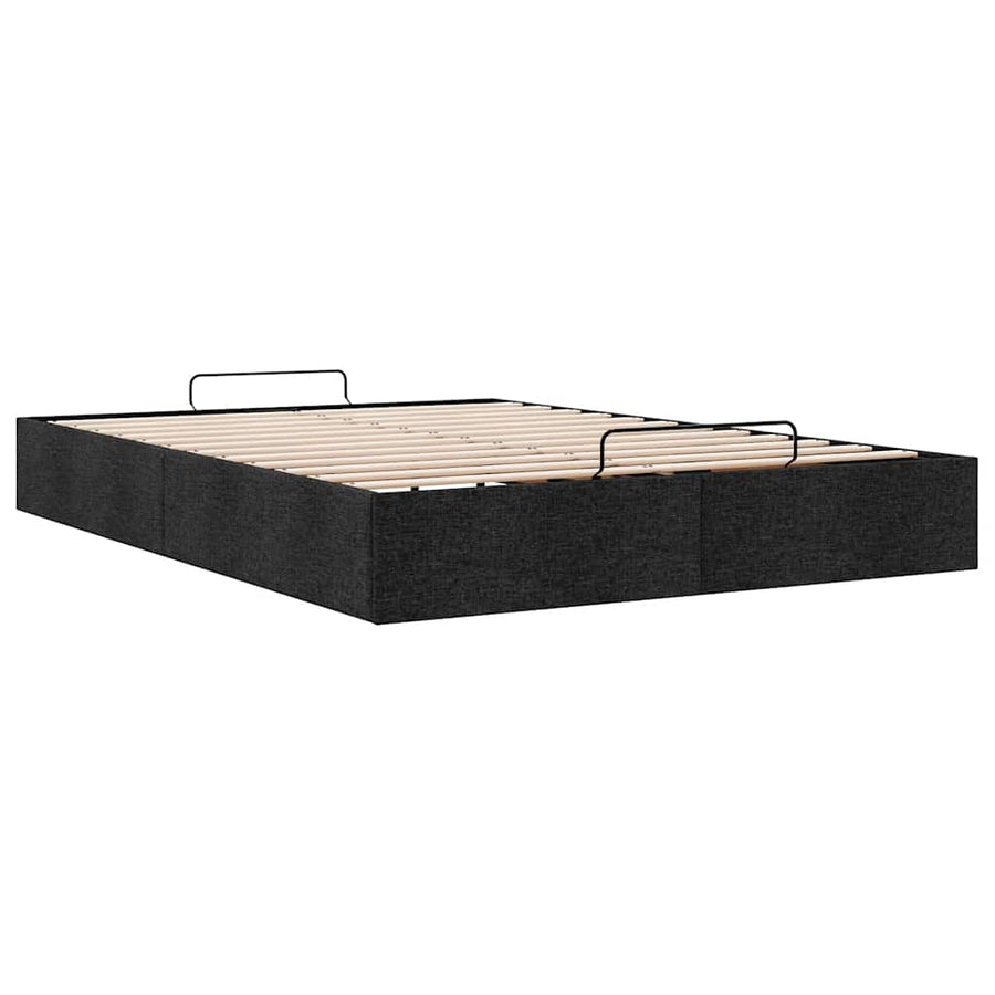 Bedframe zonder matras 140x190 cm stof zwart