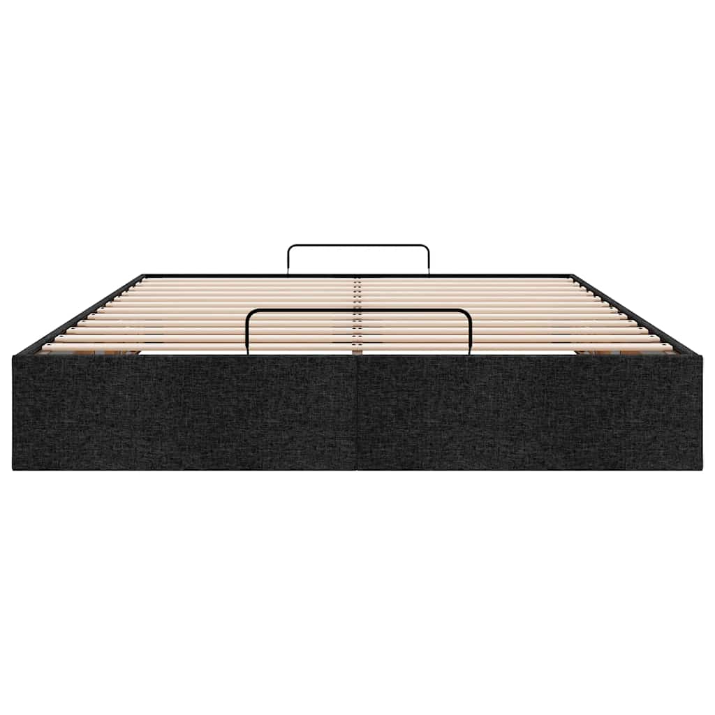Bedframe zonder matras 140x190 cm stof zwart