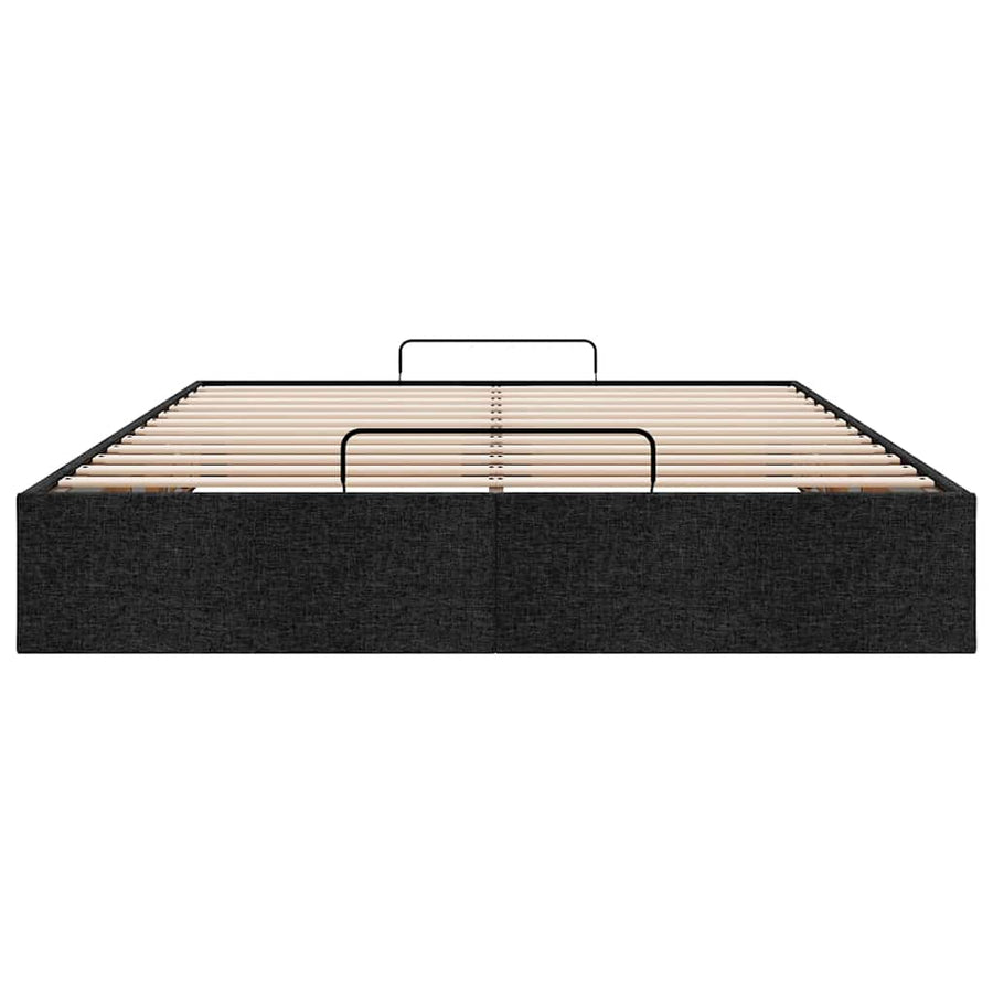 Bedframe zonder matras 140x190 cm stof zwart