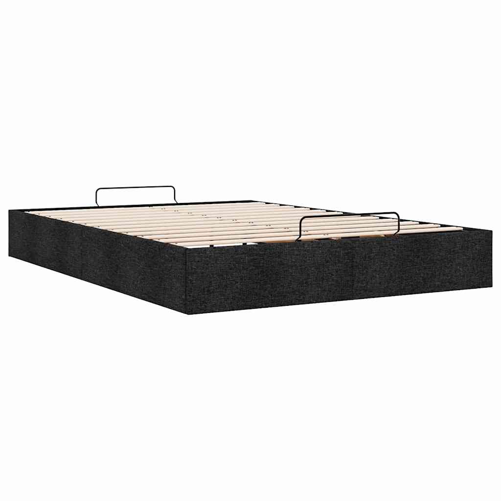 Bedframe zonder matras 140x190 cm stof zwart