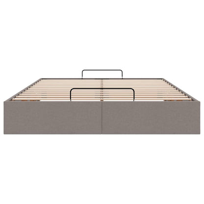 Bedframe zonder matras 140x190 cm stof taupe