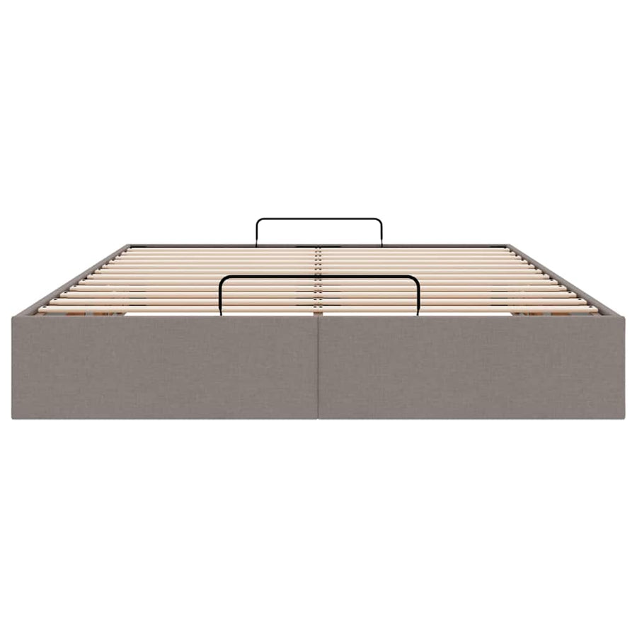 Bedframe zonder matras 140x190 cm stof taupe