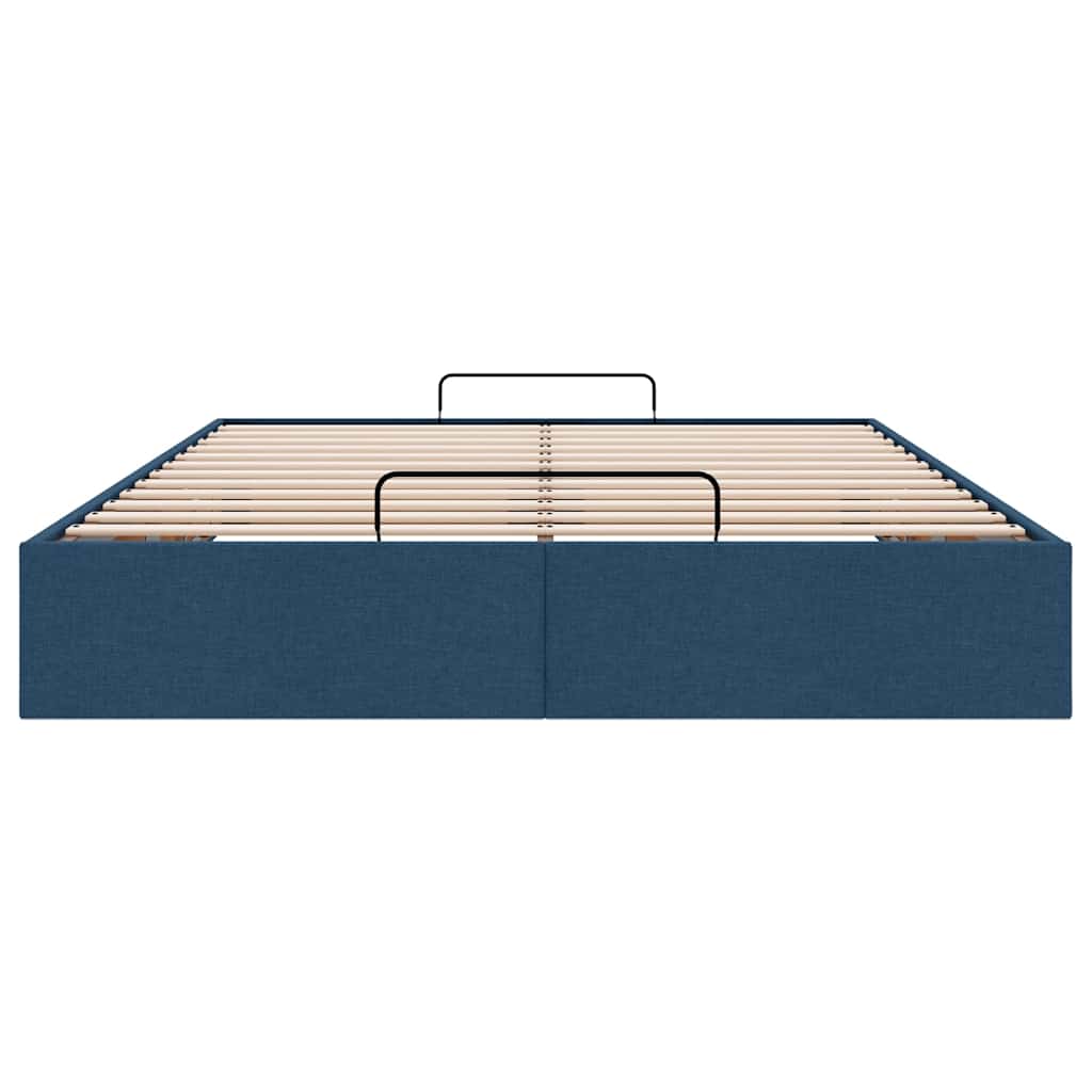 Bedframe zonder matras 140x190 cm stof blauw