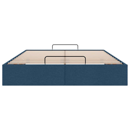 Bedframe zonder matras 140x190 cm stof blauw
