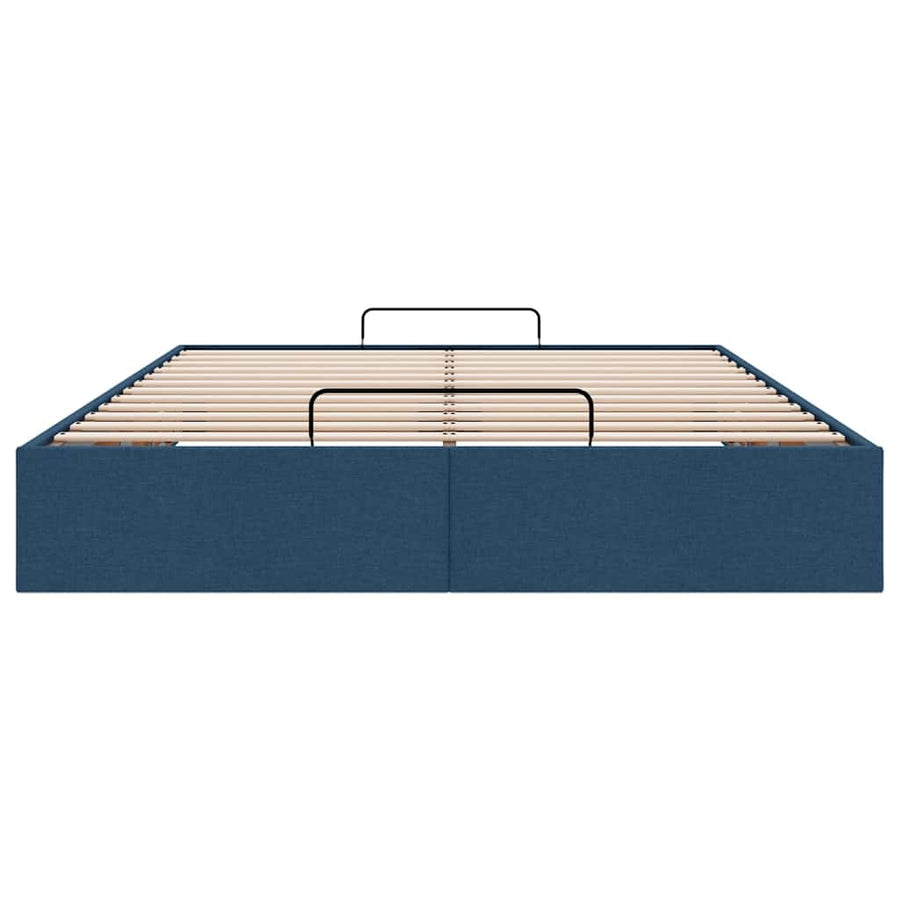 Bedframe zonder matras 140x190 cm stof blauw