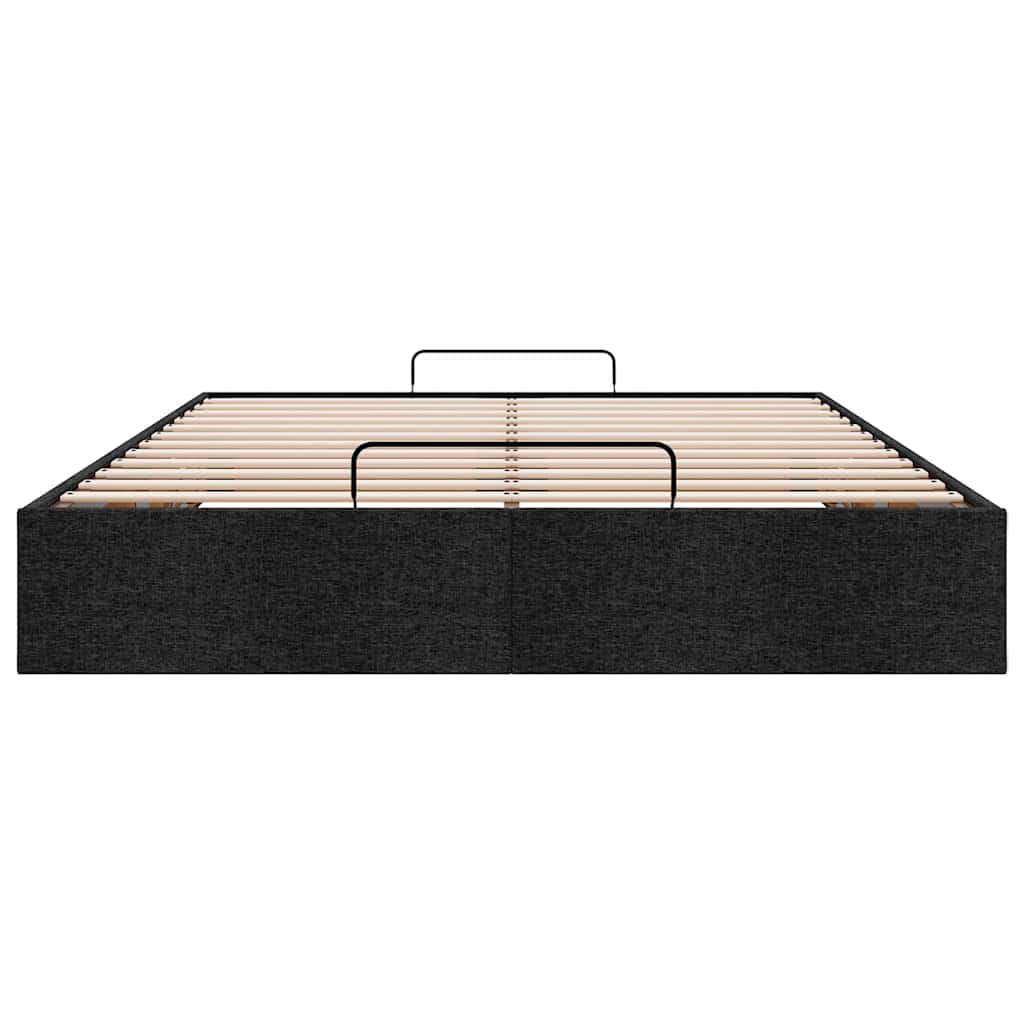 Bedframe zonder matras 140x200 cm stof zwart