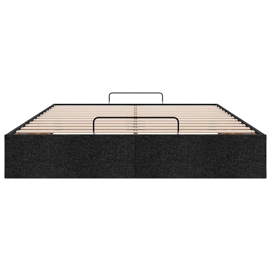 Bedframe zonder matras 140x200 cm stof zwart