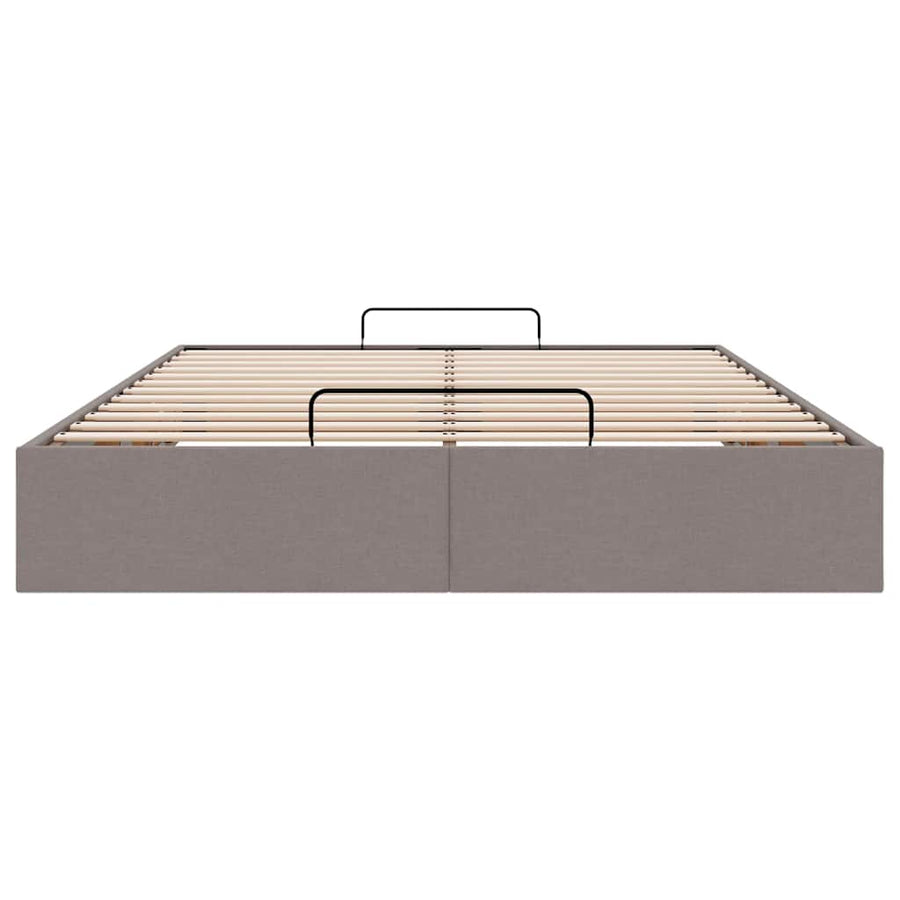 Bedframe zonder matras 140x200 cm stof taupe