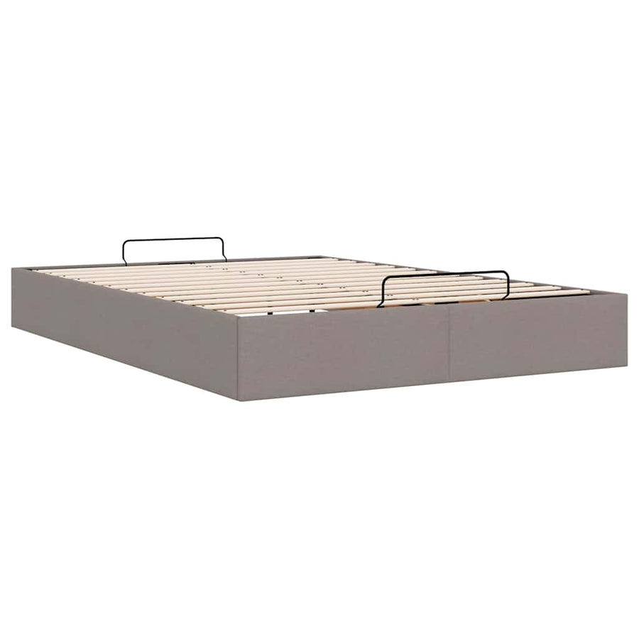 Bedframe zonder matras 140x200 cm stof crèmekleurig