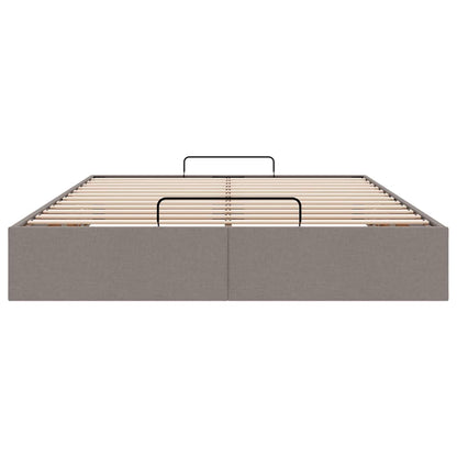 Bedframe zonder matras 140x200 cm stof crèmekleurig
