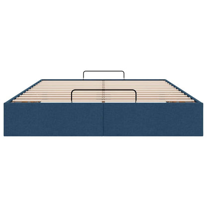 Bedframe zonder matras 140x200 cm stof blauw