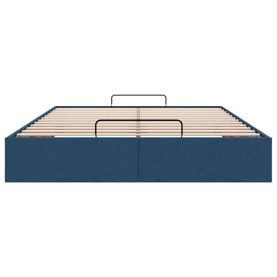 Bedframe zonder matras 140x200 cm stof blauw