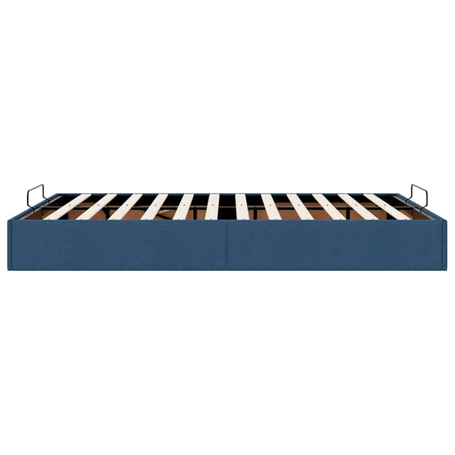 Bedframe zonder matras 140x200 cm stof blauw