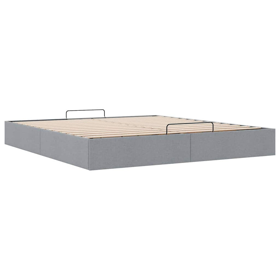 Bedframe zonder matras 160x200 cm stof lichtgrijs