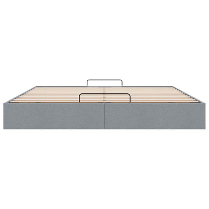 Bedframe zonder matras 160x200 cm stof lichtgrijs