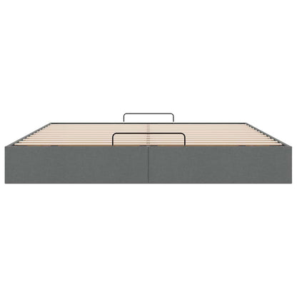 Bedframe zonder matras 160x200 cm stof donkergrijs