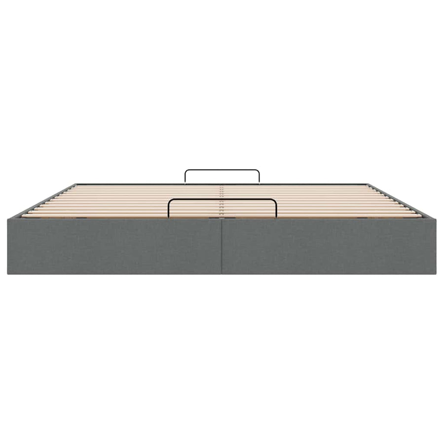 Bedframe zonder matras 160x200 cm stof donkergrijs