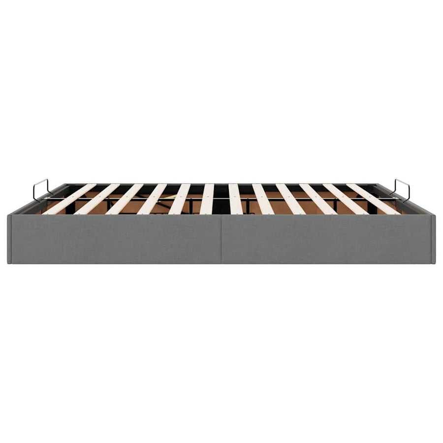 Bedframe zonder matras 160x200 cm stof donkergrijs
