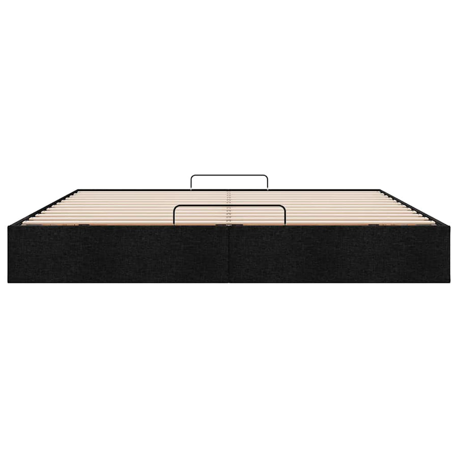 Bedframe zonder matras 160x200 cm stof zwart