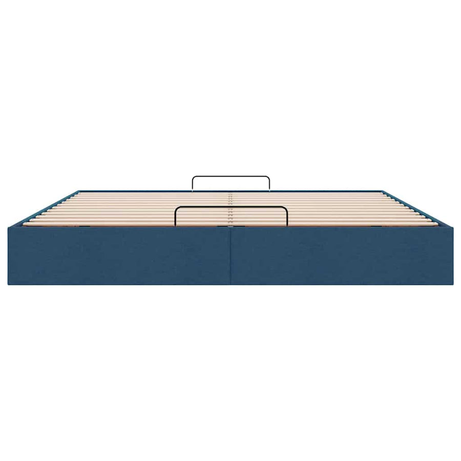Bedframe zonder matras 160x200 cm stof blauw