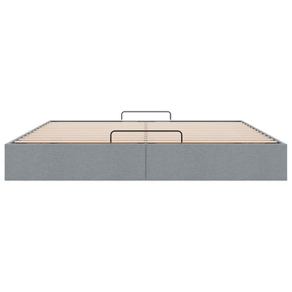 Bedframe zonder matras 180x200 cm stof lichtgrijs