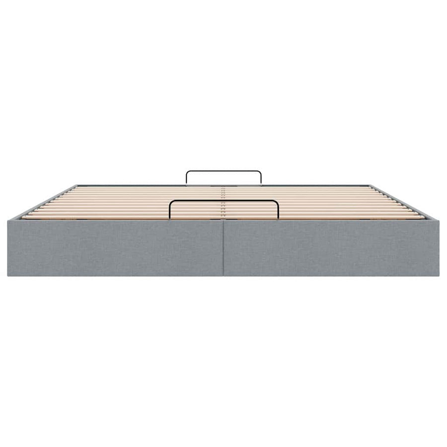 Bedframe zonder matras 180x200 cm stof lichtgrijs