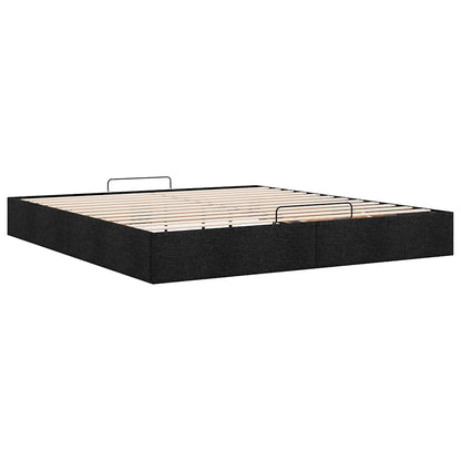 Bedframe zonder matras 180x200 cm stof zwart