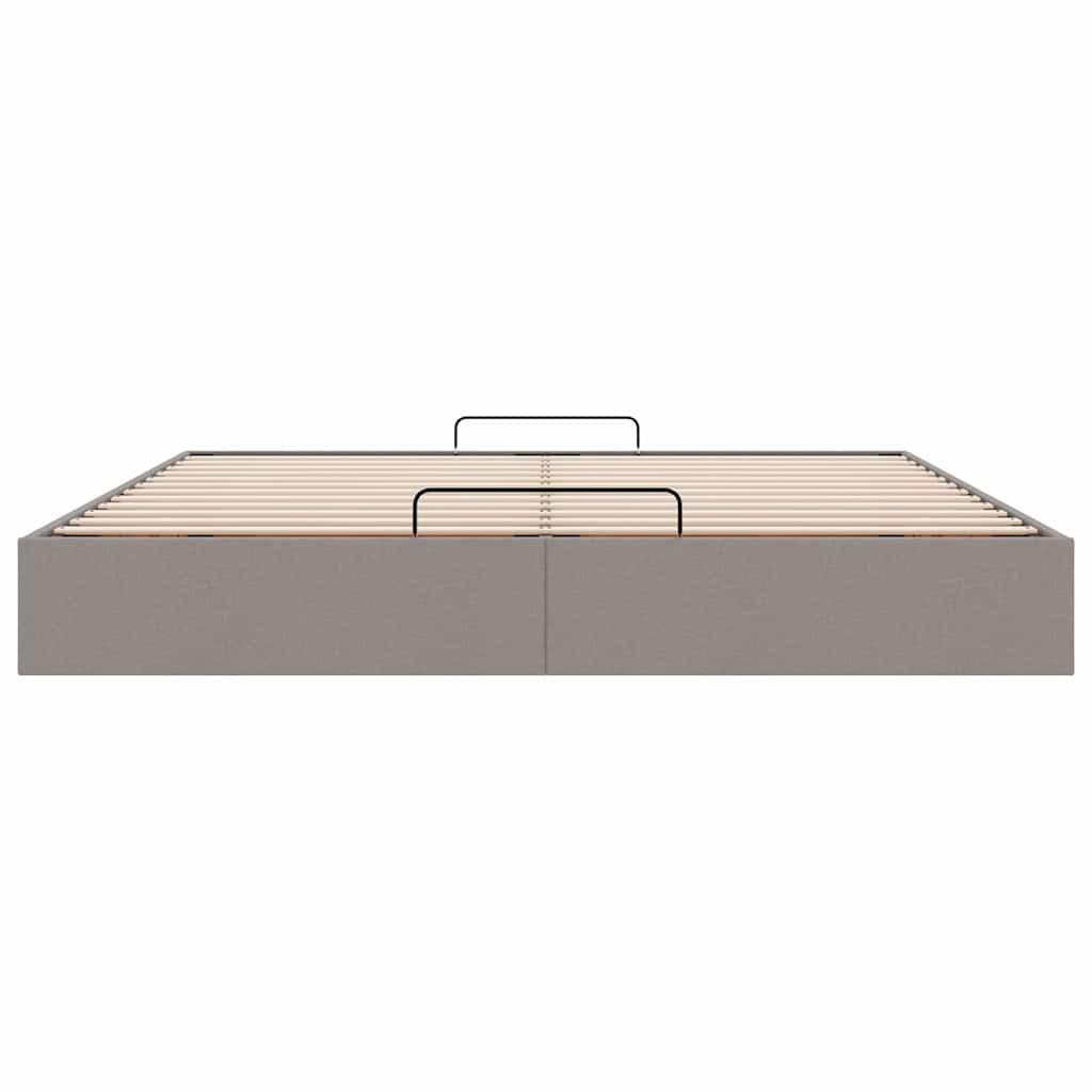 Bedframe zonder matras 180x200 cm stof taupe