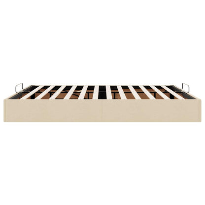 Bedframe zonder matras 180x200 cm stof crèmekleurig