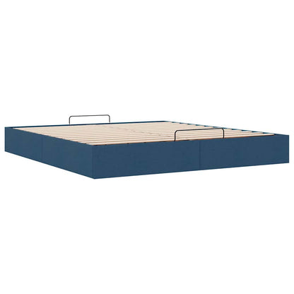 Bedframe zonder matras 180x200 cm stof blauw