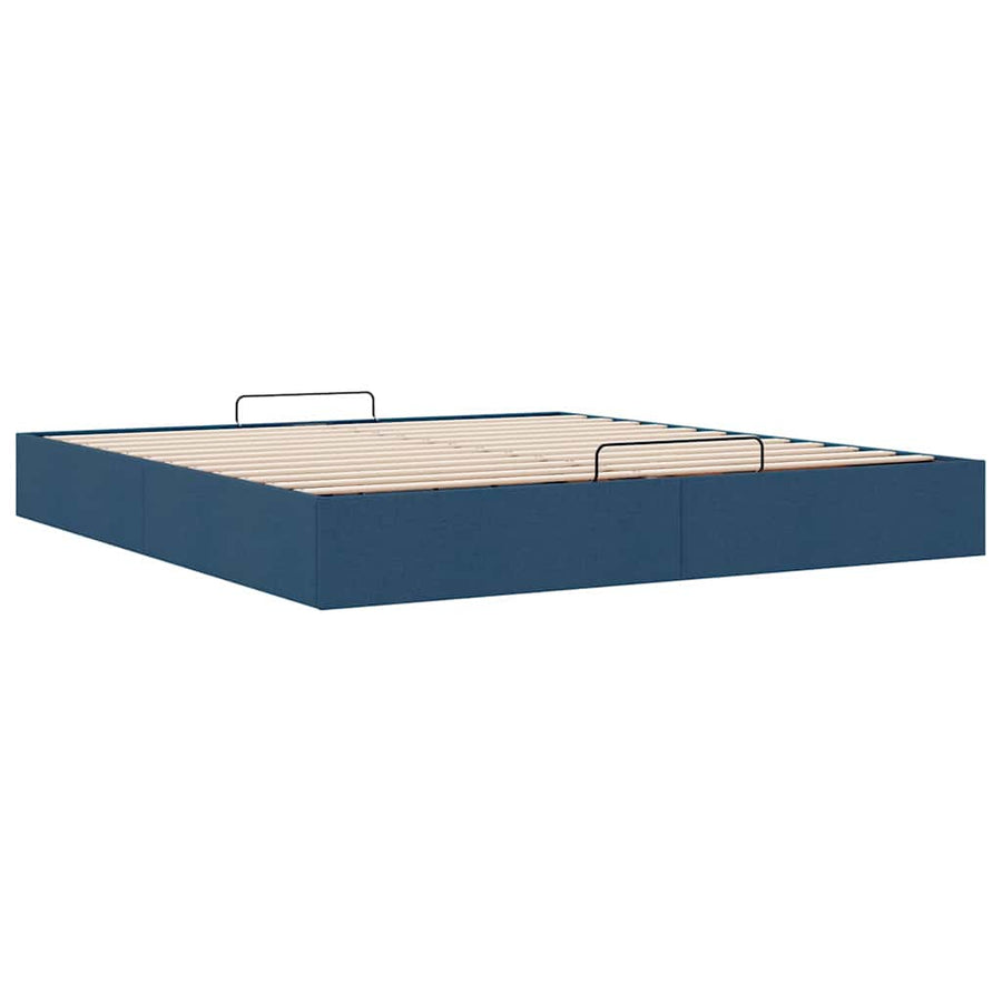 Bedframe zonder matras 180x200 cm stof blauw