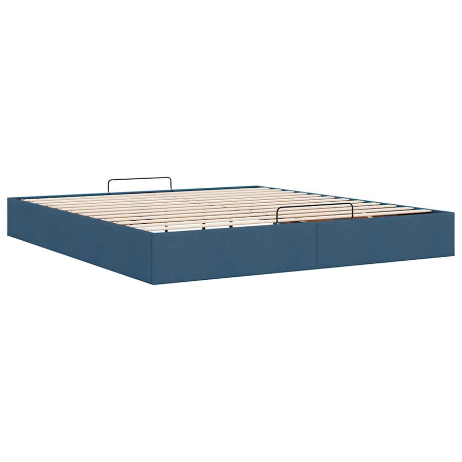 Bedframe zonder matras 180x200 cm stof blauw