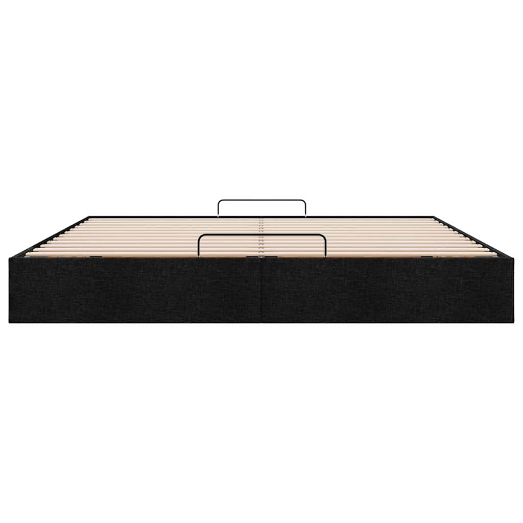 Bedframe zonder matras 200x200 cm stof zwart