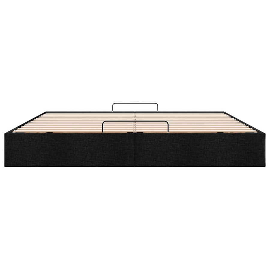 Bedframe zonder matras 200x200 cm stof zwart