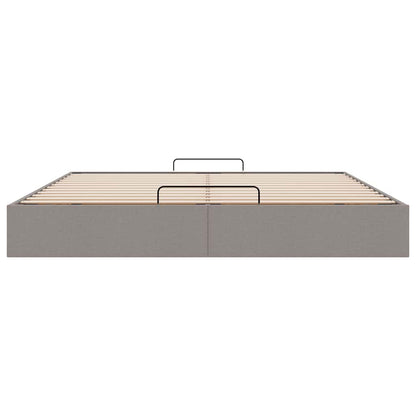 Bedframe zonder matras 200x200 cm stof taupe