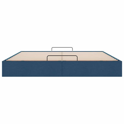 Bedframe zonder matras 200x200 cm stof blauw