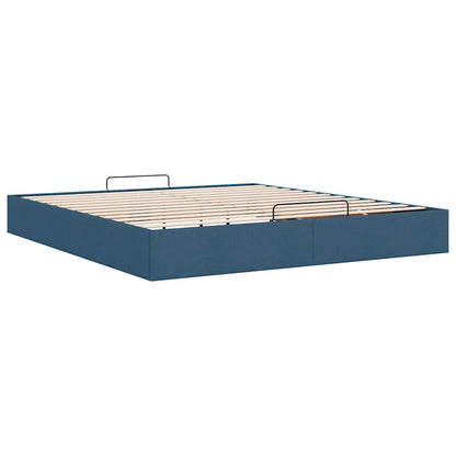 Bedframe zonder matras 200x200 cm stof blauw