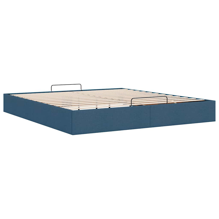 Bedframe zonder matras 200x200 cm stof blauw