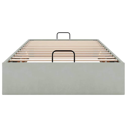 Bedframe zonder matras 80x200 cm fluweel lichtgrijs