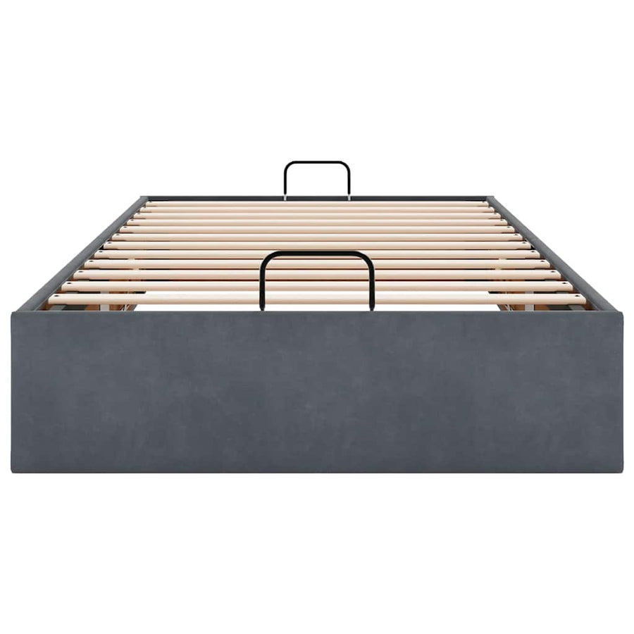 Bedframe zonder matras 80x200 cm fluweel donkergrijs