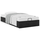 Bedframe 80x200 cm fluweel zwart met opbergruimte