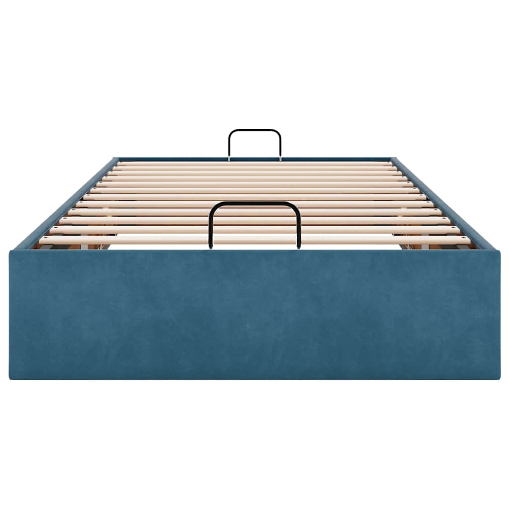 Bedframe zonder matras 80x200 cm fluweel donkerblauw