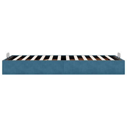 Bedframe zonder matras 80x200 cm fluweel donkerblauw